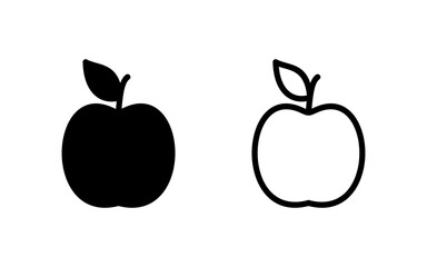 Apple icon vector illustration. Apple sign and symbols for web design.
