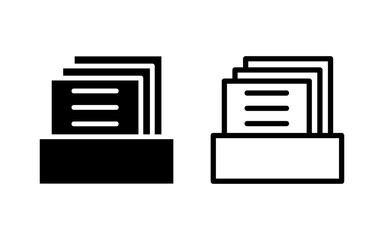Archive folders icon vector illustration. Document vector icon. Archive storage icon.