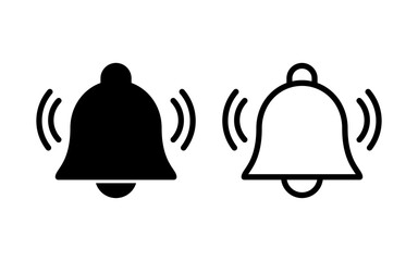 Bell Icon vector illustration. Notification sign and symbol for web site design