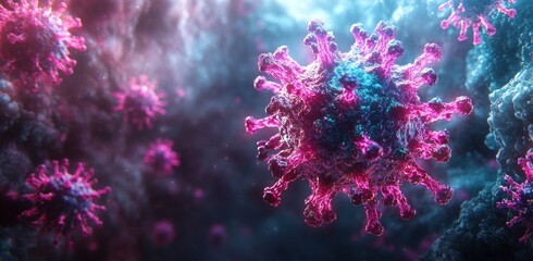 Obraz premium Omicron Variant of COVID-19 and Its Impact on Health Transmission Risk Infection Control Treatment Contagion Management