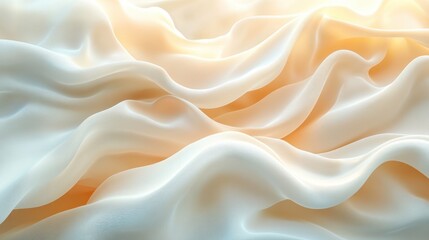Fototapeta premium Wavy Curves Abstract Background in Beige