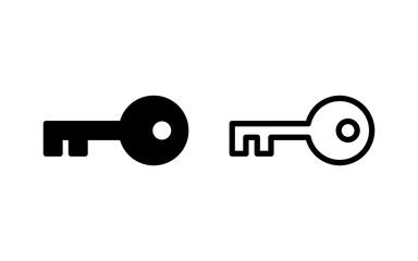 Key icon vector illustration. Key sign and symbol.