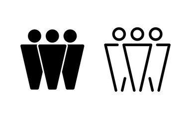 People icon vector illustration. person sign and symbol. User Icon vector