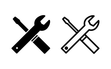 Repair tools icon vector illustration. tool sign and symbol. setting icon. Wrench and screwdriver. Service