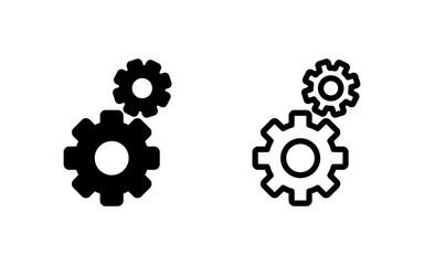 setting Icon vector illustration. Cog settings sign and symbol. Gear Sign