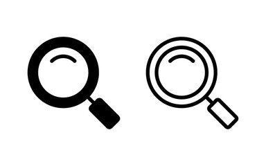 Search icon vector illustration. search magnifying glass sign and symbol