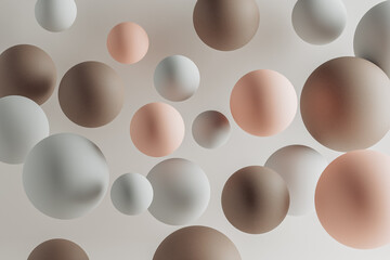 Colorful spheres create a captivating abstract background design