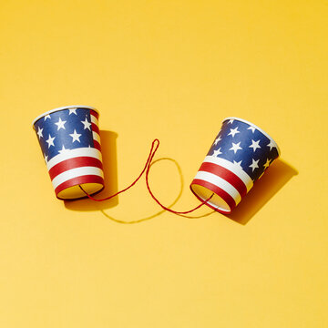 american string telephone