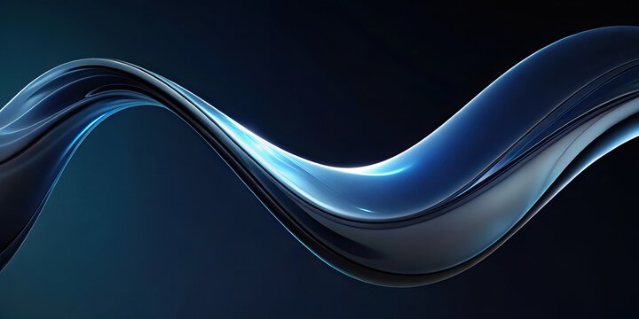 Abstract Blue Wave Background