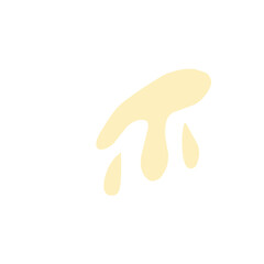 melted cream vector illustration