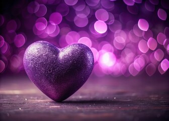 Fototapeta premium Purple Heart Background: Elegant Product Photography Backdrop
