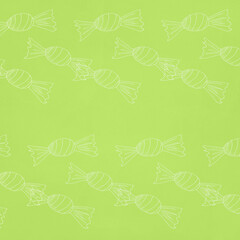 Vector candy seamless repeat pattern design background, gift wrap paper