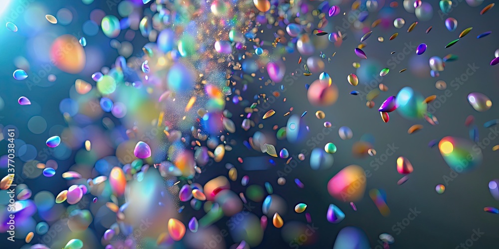 Fototapete abstract colorful particle background