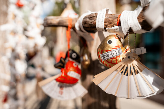 Golden fish Lucky Charms. Travel Japan