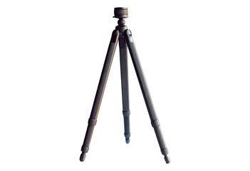 Camera tripod stand isolated on transparent background
