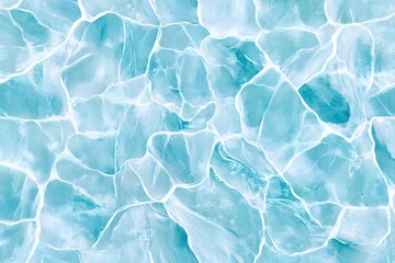 Obraz premium Transparent blue clear water surface texture with ripples splashes and bubbles Abstract summer banner background