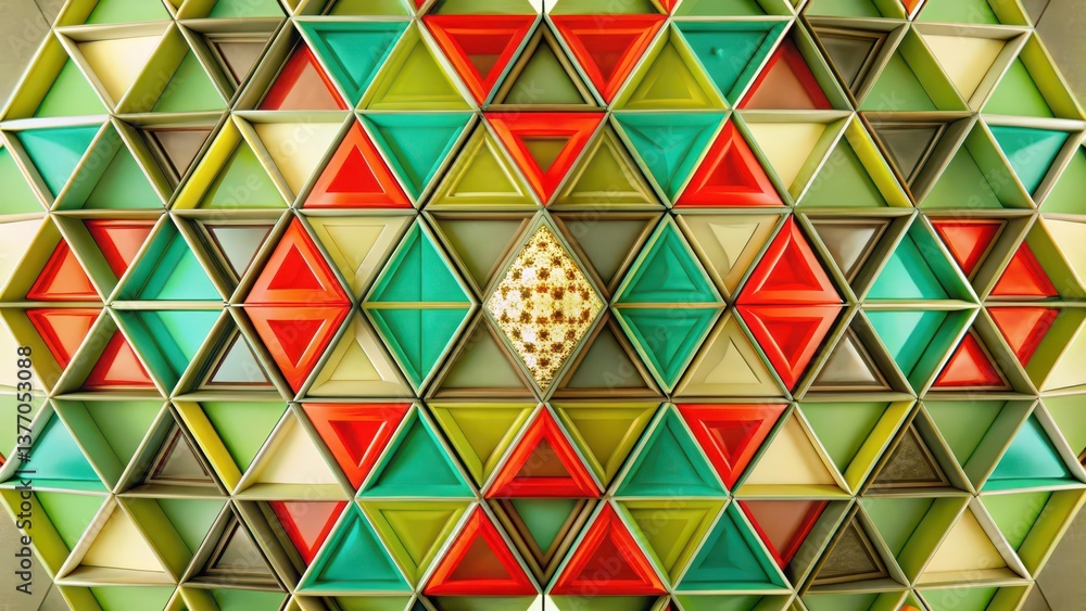 Poster abstract geometric triangle pattern background