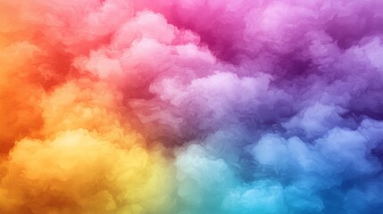 Colorful Abstract Smoke Cloud Background