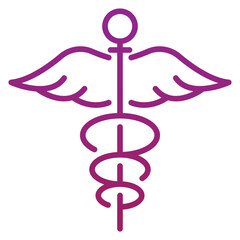 Caduceus Gradient Icon