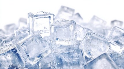 Close-up of ice cubes