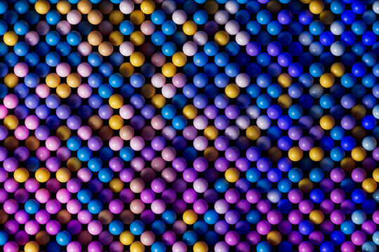 Colorful Abstract 3D Composition with Gradient Patterns