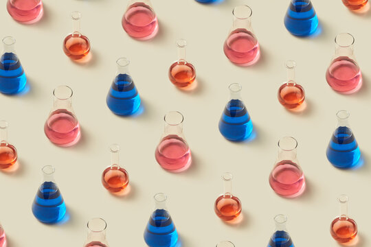 Pattern of different test tubes