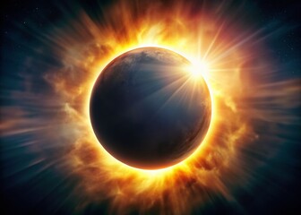 Naklejka premium X-Ray Film Solar Eclipse: A Unique Celestial Event Captured on Film