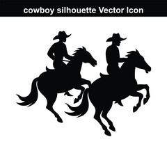 Silhouette of a horse and rider racing in a western equestrian style.