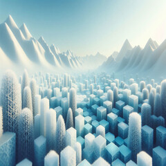 Obraz premium snow covered mountains