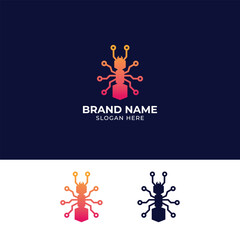 ant technology logo Vector