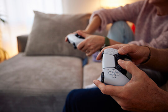 People are playing a video game