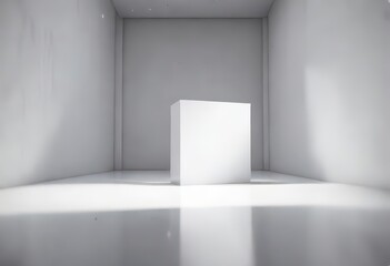High-tech environment featuring a bold and minimalist abstract white square ,  technology,  abstract,  shape