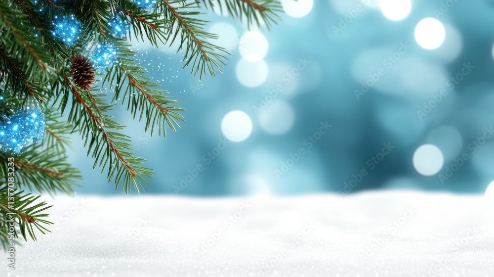 Poster a mesmerizing and captivating holiday backdrop featuring a dazzling display of glowing blue sparkles