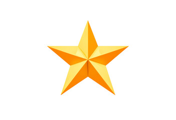Obraz premium Vector yellow star isolated on transparent background
