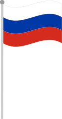 russia, flag, banner, symbol, icon, nation, national, country, sign, waving, emblem, flags, illustration