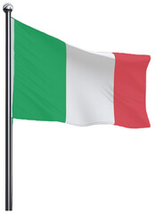flag, italy, italian, symbol, country, banner, nation, national, icon, europe, waving, 3d, patriotism, wind, button, illustration, french, design, vector, rome, sign, emblem, peruvian, pin, map, pole