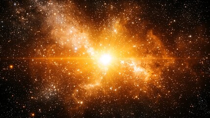 Naklejka premium Cosmic Nebula Energy Burst