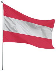 Indonesia, Republic of Indonesia, flag, symbol, isolated, country, wind, nation, waving, pin, banner, 3d, national, world, pole, national flag, white, sign, republic, emblem, travel, red