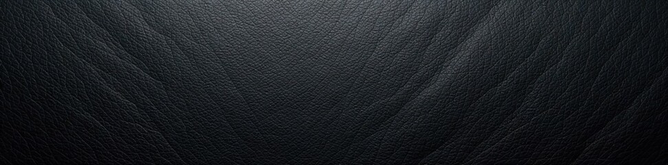 Black leather texture with intricate grain pattern and sleek finish, resembling worn saddle hide, texture, rugged look, grain pattern