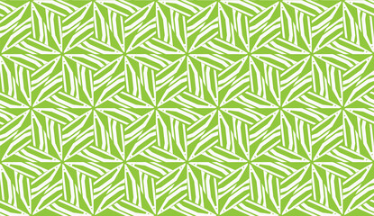 Vector illustration. For your business, presentation, fashion print. Pattern with abstract illusion triangles. Light green color.