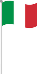 flag, italy, italian, symbol, country, banner, nation, national, icon, europe, waving, 3d, patriotism, wind, button, illustration, french, design, vector, rome, sign, emblem, peruvian, pin, map, pole