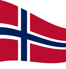 Fototapeta premium flag, norway, iceland, country, symbol, norwegian, europe, white, icon, banner, button, national, nation, waving, red, cross, icelandic, wind, scandinavia, emblem, 3d, illustration, scandinavian, pin