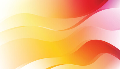 Abstract Shiny Waves. For Your Design Ad, Banner, Cover Page. Vector Illustration with Color Gradient.