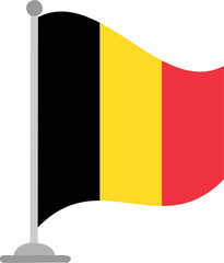 flag, belgium, country, national, europe, symbol, belgian, button, banner, nation, yellow, waving, icon, red, illustration, patriotism, vector, wind, isolated, 3d, emblem, brussels, sign, design, map