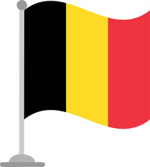 flag, belgium, country, national, europe, symbol, belgian, button, banner, nation, yellow, waving, icon, red, illustration, patriotism, vector, wind, isolated, 3d, emblem, brussels, sign, design, map