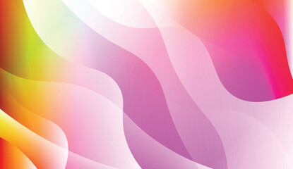 Modern Waves. Futuristic Technology Style Background. For Cover Page, Landing Page, Banner. Vector Illustration with Color Gradient.