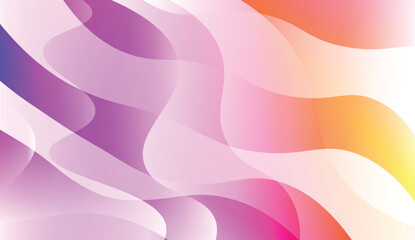 Modern Waves. Futuristic Technology Style Background. For Cover Page, Landing Page, Banner. Vector Illustration with Color Gradient.