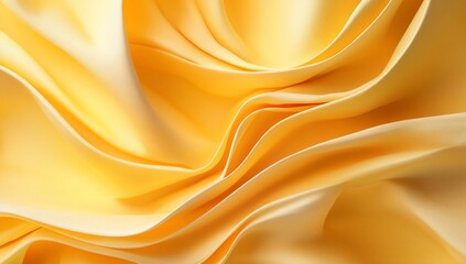Obraz premium Soft, flowing pale yellow fabric with elegant, swirling folds