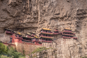 The Hanging Monastery Xuankong Si of Datong in China