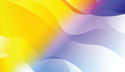 Wavy Background. For Design Flyer, Banner, Landing Page. Vector Illustration with Color Gradient.